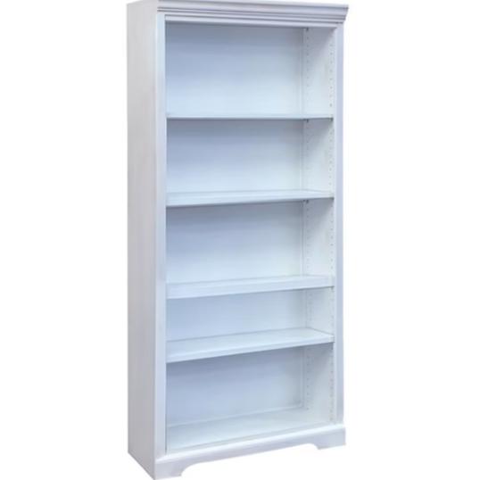 Payson 60" Bookcase in Rustic White-Washburn's Home Furnishings