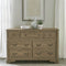 Liberty Magnolia Manor 7 Drawer Dresser in Weathered Bisque-Washburn's Home Furnishings