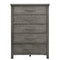 Modern Farmhouse 5 Drawer Chest in Dusty Charcoal-Washburn's Home Furnishings