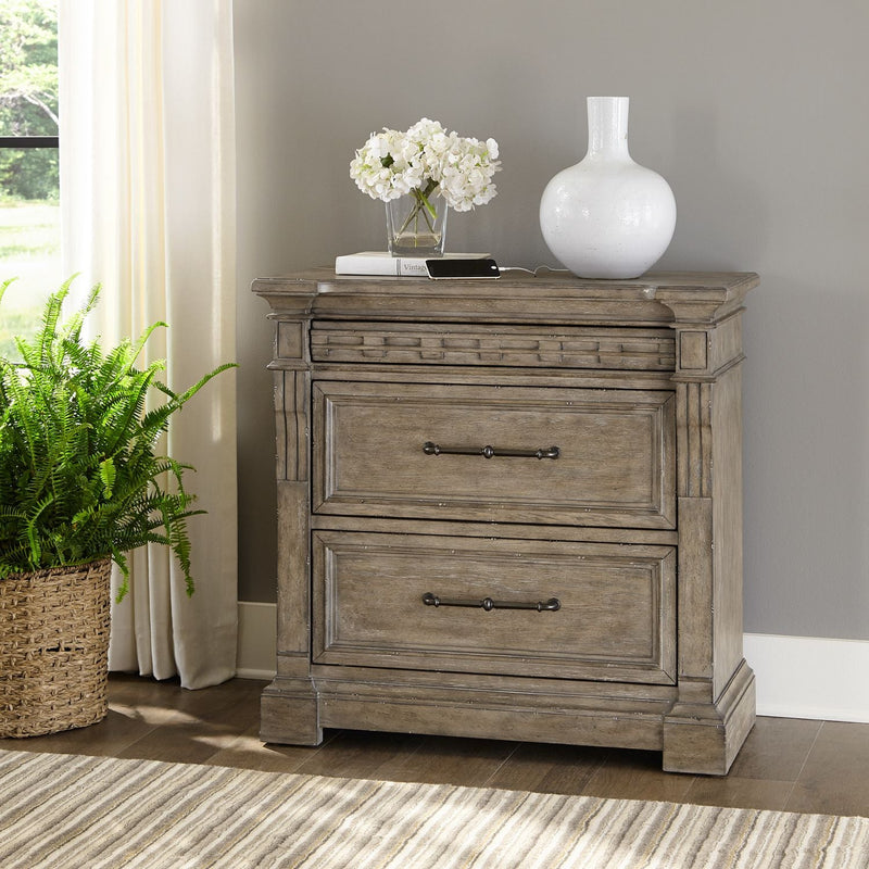 Liberty Town & Country Bedside Chest w/ Charging Station-Washburn's Home Furnishings