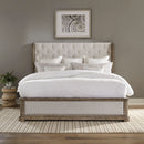 Liberty Town & Country Upholstered Shelter Bedframe in Queen-Washburn's Home Furnishings