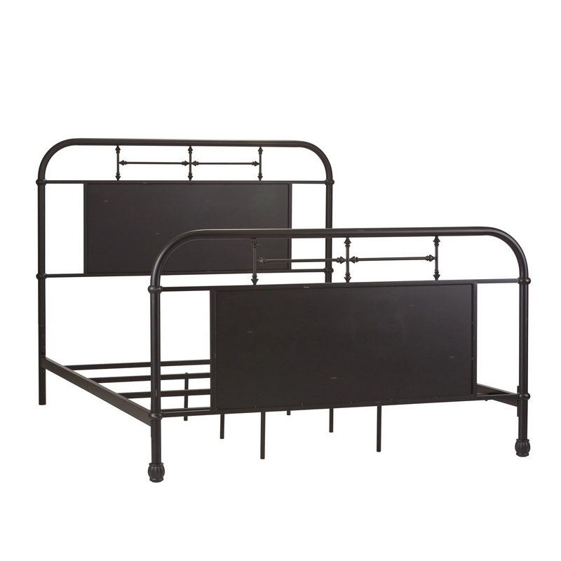 Liberty Vintage Series Black Metal Bed in King-Washburn's Home Furnishings