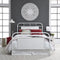 Liberty Vintage Series Queen Metal Bedframe in Antique White-Washburn's Home Furnishings