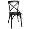 Vintage Series - X Back Side Chair - Black-Washburn's Home Furnishings