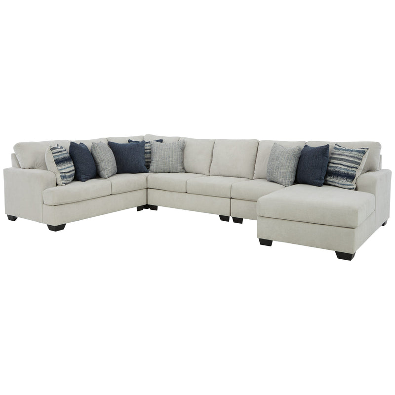 Lowder - Stone - Left Arm Facing Loveseat 5 Pc Sectional-Washburn's Home Furnishings