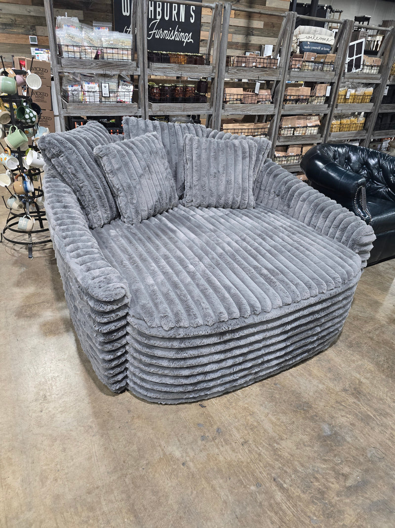 Manwah Chaise in Pewter-Washburn's Home Furnishings