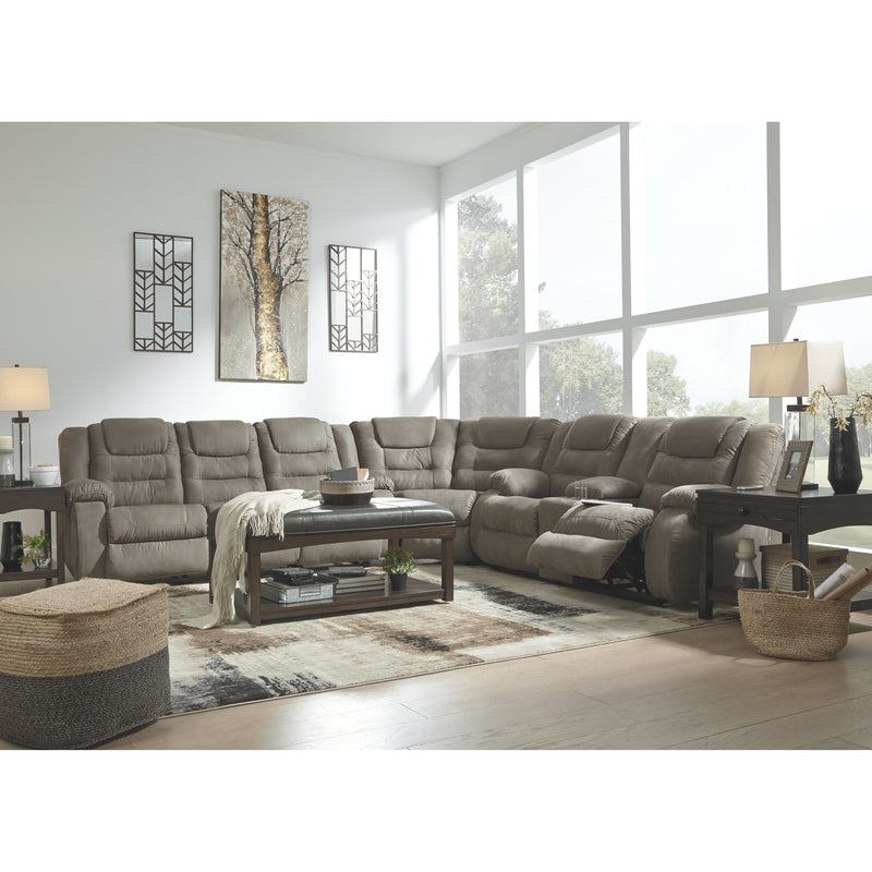 Mccade - Cobblestone - Reclining Sectional-Washburn's Home Furnishings