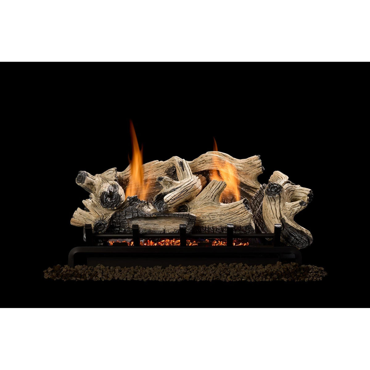 Monessen Beachcomber 30 Gas Log Set — Manufacturer series photograph; pictured size may differ, and burner, firebox and surroundings are separately selected.