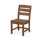 POLYWOOD LAKESIDE DINING SIDE CHAIR IN TEAK-Washburn's Home Furnishings