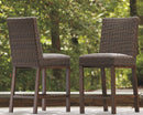 Paradise - Medium Brown - Barstool (2/cn)-Washburn's Home Furnishings