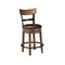 Pinnadel - Light Brown - Uph Swivel Barstool (1/cn)-Washburn's Home Furnishings