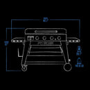 Pit Boss 4-Burner Ultimate Lift-Off Griddle-Washburn's Home Furnishings