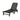 Polywood Nautical Chaise Armless- Black-Washburn's Home Furnishings