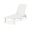 Polywood Nautical Chaise Lounge Chair in Vintage White-Washburn's Home Furnishings