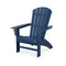 Polywood Nautical Curveback Adirondack Chair in Navy.-Washburn's Home Furnishings