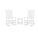 Polywood Presidential Rocker 3-Piece Set in White-Washburn's Home Furnishings