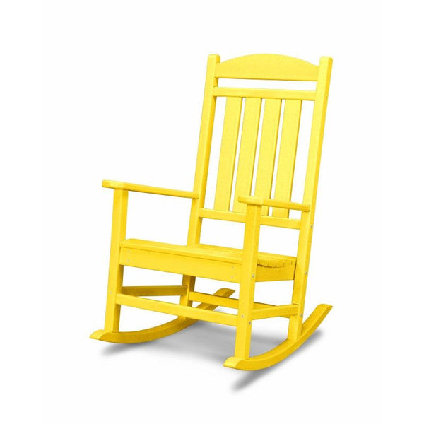 Polywood Presidential Rocking Chair in Lemon-Washburn's Home Furnishings