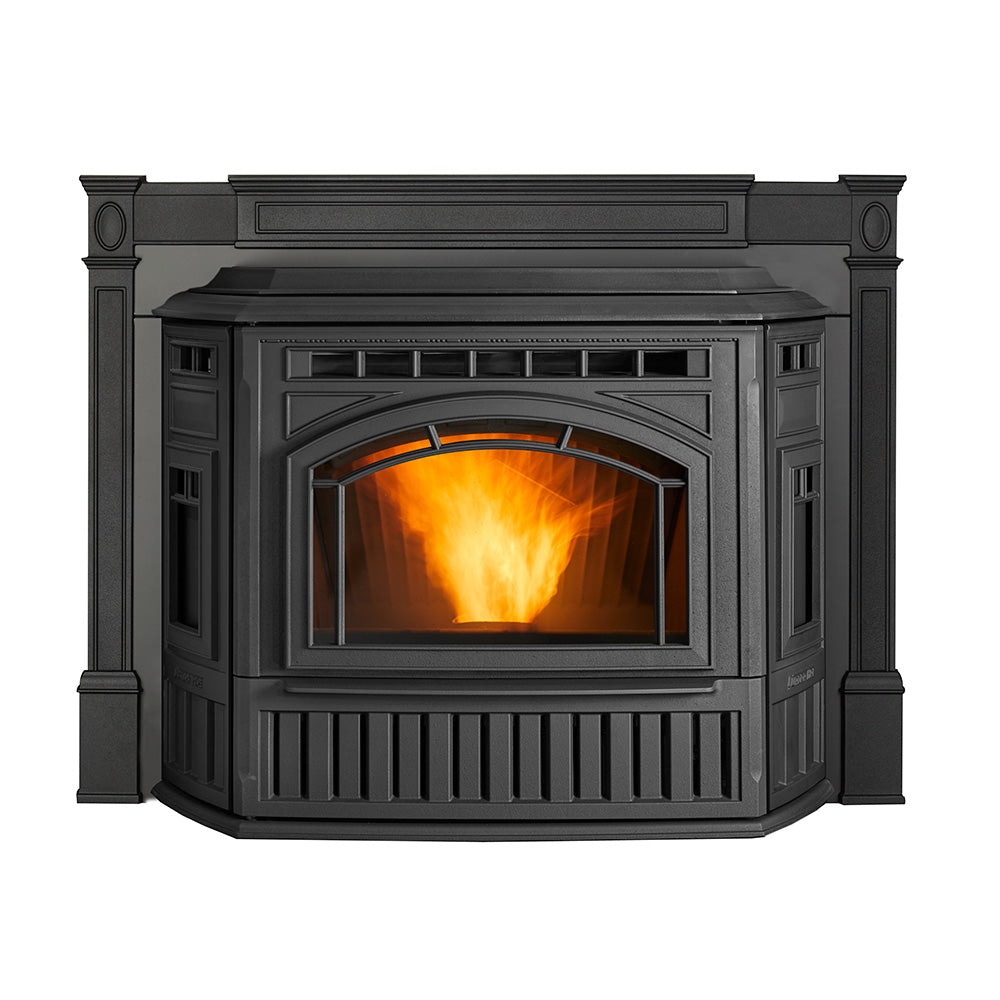 Quadra-Fire Trekker Pellet Insert product view; optional finish and accessories may be shown