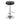 Rec Room/ Bar Tables: Chrome/glass - Adjustable Bar Stool - Black-Washburn's Home Furnishings