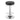 Rec Room/ Bar Tables: Chrome/glass - Adjustable Bar Stool - Black-Washburn's Home Furnishings
