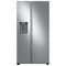 Samsung 27.4 cu. ft. Large Capacity Side-by-Side Refrigerator in Stainless Steel-Washburn's Home Furnishings