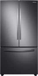 Samsung 28 cu. ft. Large Capacity 3-Door French Door Refrigerator with AutoFill Water Pitcher in Black Stainless Steel-Washburn's Home Furnishings