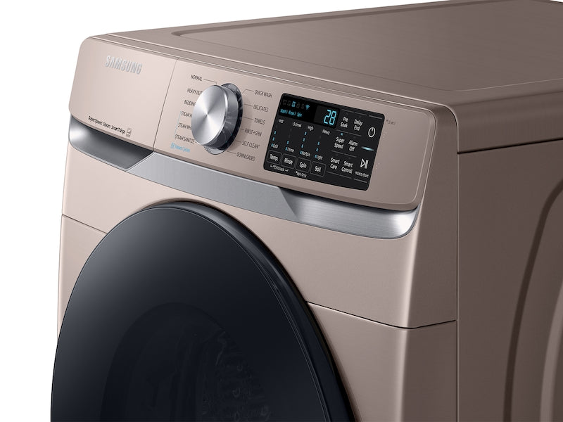 Samsung 4.5 cu. ft. Large Capacity Smart Front Load Washer with Super Speed Wash - Champagne-Washburn's Home Furnishings