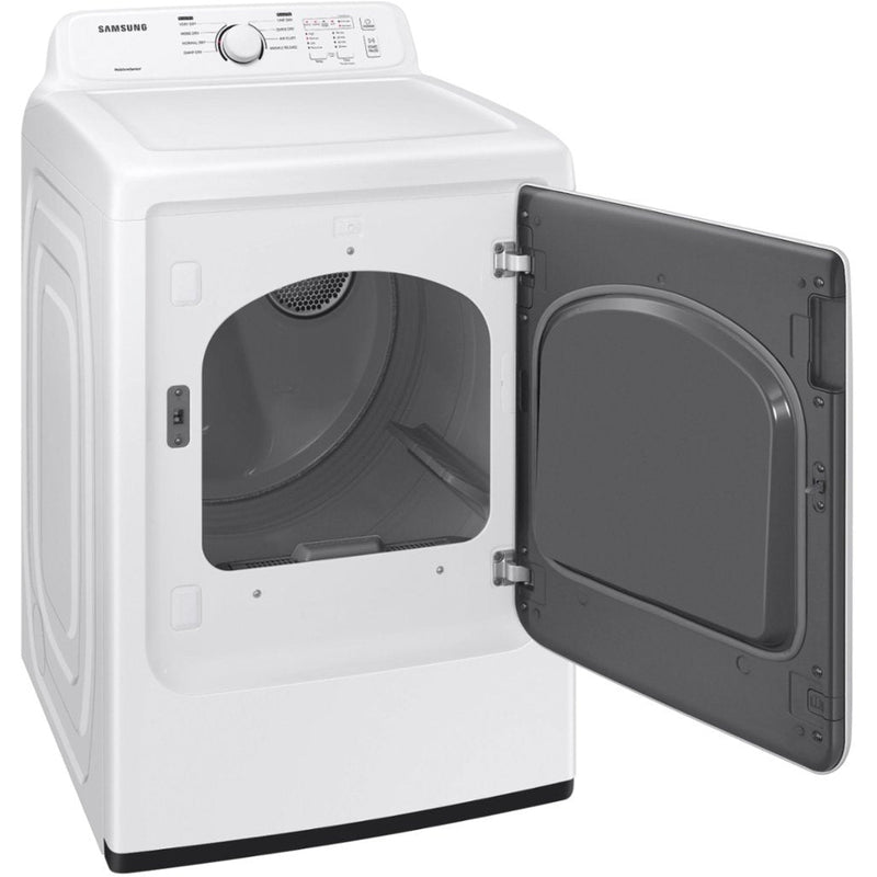 Samsung 7.2 Cu Ft Electric Dryer in White-Washburn's Home Furnishings