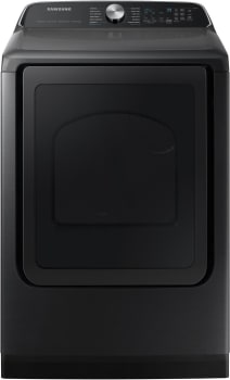 Samsung 7.4 cu. ft. Vented Smart Front Load Electric Dryer with Steam Sanitize+ in Brushed Black-Washburn's Home Furnishings