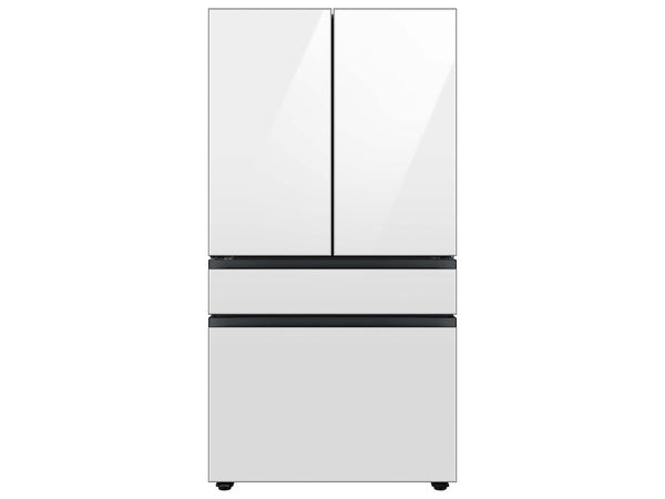 Samsung Bespoke 4-Door French Door Refrigerator (29 cu. ft.) with Beverage Center™ in White Glass-Washburn's Home Furnishings