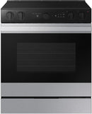 Samsung Bespoke 6.3 cu. ft. Smart Slide-In Electric Range with Air Sous Vide & Air Fry in Stainless Steel-Washburn's Home Furnishings