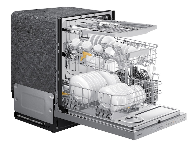 Samsung Bespoke Smart 42dBA Dishwasher with StormWash+™ and Smart Dry in White Glass-Washburn's Home Furnishings