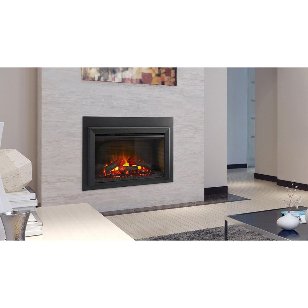 SimpliFire 35-inch electric insert; optional front, surround and room finishes may be shown.