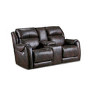 Southern Motion Console Loveseat W/PWR Headrest in Valentino Chocolate-Washburn's Home Furnishings