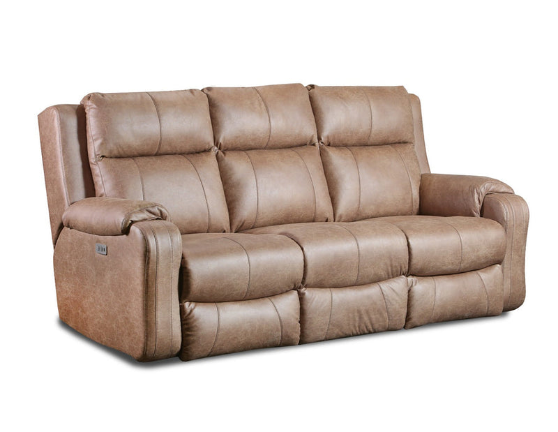 Southern Motion Contour Power Headrest Sofa.-Washburn's Home Furnishings