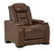 The Man-den - Mahogany - Pwr Recliner/adj Headrest-Washburn's Home Furnishings