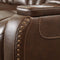 The Man-den - Mahogany - Pwr Recliner/adj Headrest-Washburn's Home Furnishings