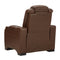 The Man-den - Mahogany - Pwr Recliner/adj Headrest-Washburn's Home Furnishings