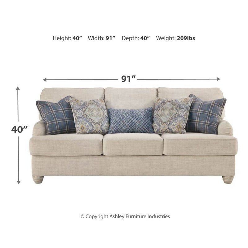 Traemore - Linen - Queen Sofa Sleeper-Washburn's Home Furnishings