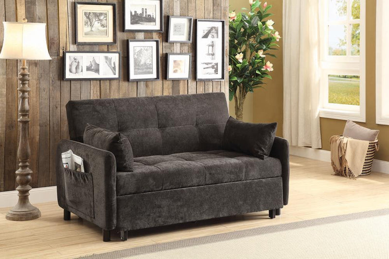 Tufted Sleeper Sofa - Gray-Washburn's Home Furnishings