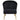 Upholstered Accent Chair With Tapered Legs - Black — 903030 — view 3