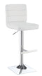 Upholstered Adjustable Bar Stools - White (set Of 2)-Washburn's Home Furnishings