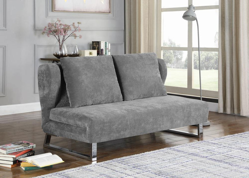 Vera Upholstered Sofa Bed Gray