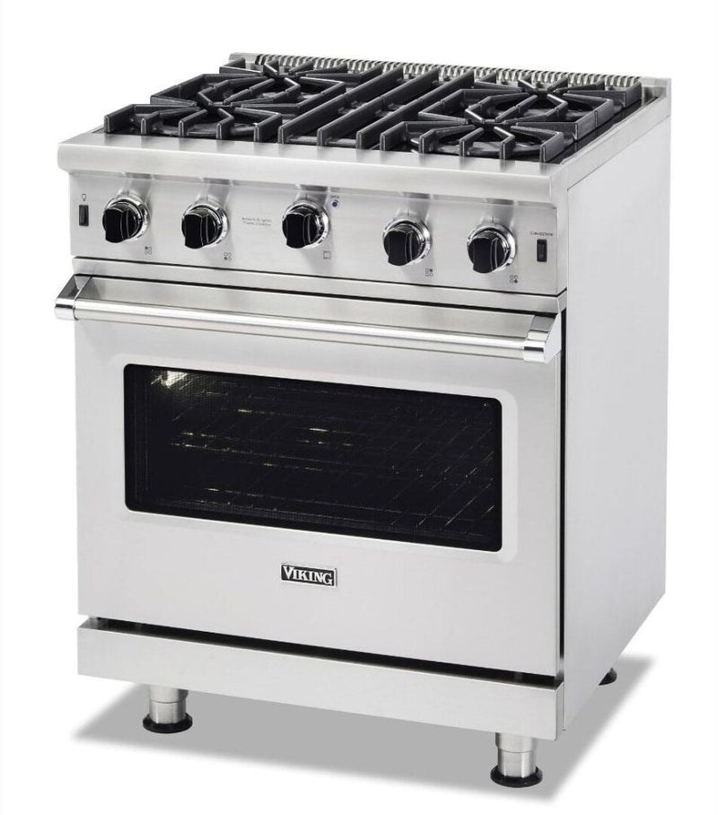 Viking 5 Series 30" Freestanding Gas Open Burner Professional Range - Stainless Steel-Washburn's Home Furnishings