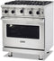 Viking 5 Series 30" Freestanding Gas Open Burner Professional Range - Stainless Steel-Washburn's Home Furnishings