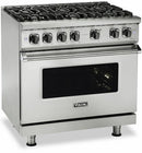 Viking Freestanding 5 Series 36" Professional Gas Range - Stainless Steel-Washburn's Home Furnishings