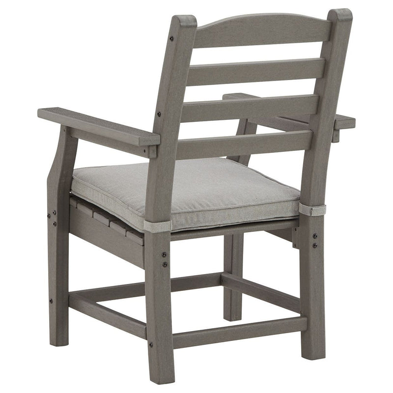 Visola - Gray - Arm Chair With Cushion (2/cn)-Washburn's Home Furnishings