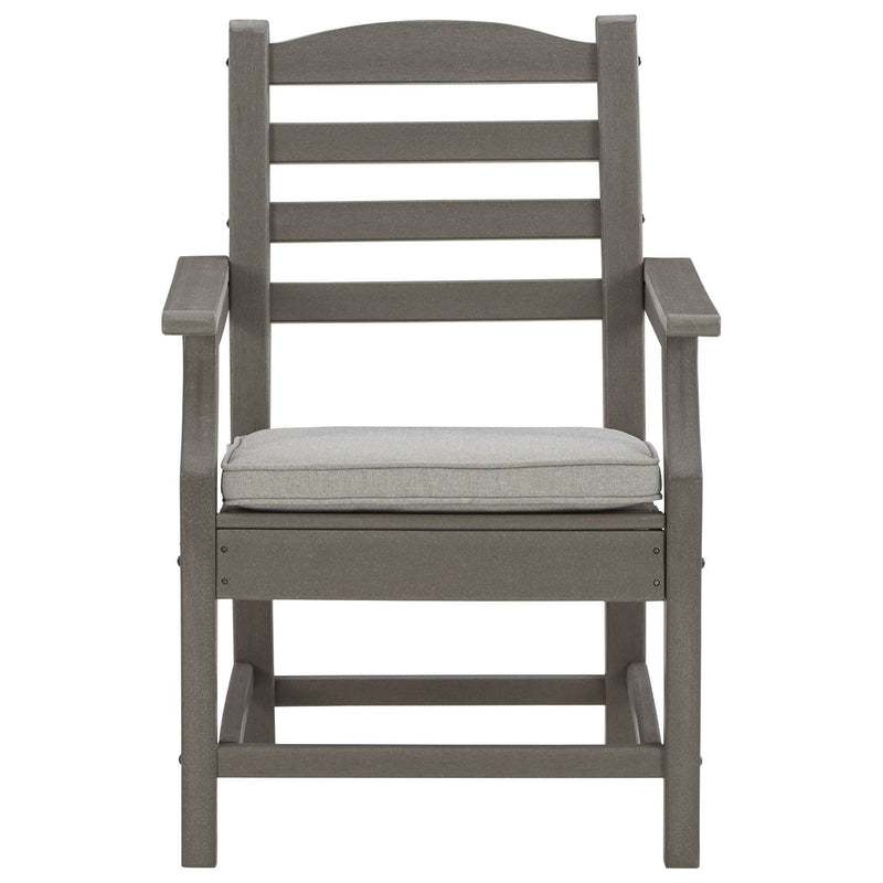 Visola - Gray - Arm Chair With Cushion (2/cn)-Washburn's Home Furnishings