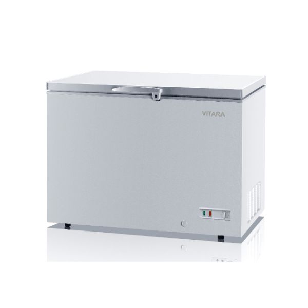 Vitara 13 Cu. Ft. Manual Defrost White Chest Freezer-Washburn's Home Furnishings