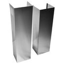 Wall Hood Chimney Extension Kit to fit 12-ft. ceilings- Stainless Steel-Washburn's Home Furnishings